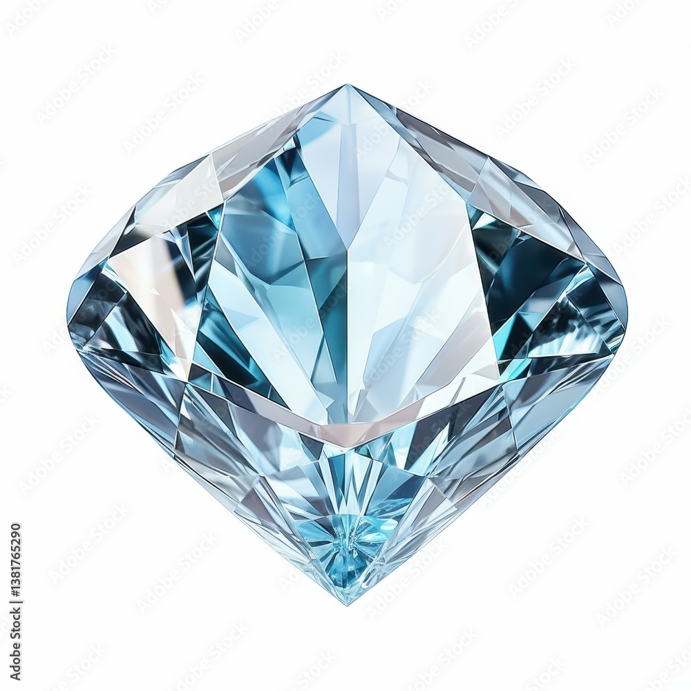 A sleek diamond shape, cut out and standing on its own, perfectly isolated against a crisp white backdrop. A sleek diamond shape, cut out and standing on its own, perfectly isolated against a crisp white backdrop.