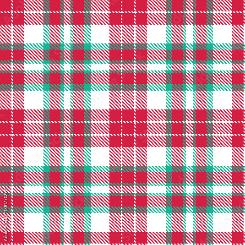 Plaid pattern seamless. Muted Toreador & Vintage White Tartan Fabric Design.
