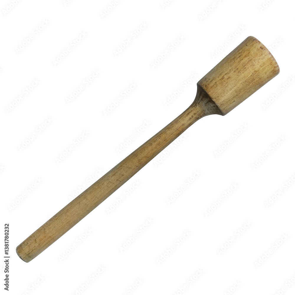 Wooden Butter Paddle or Churn Stick isolated on a transparent background Wooden Butter Paddle or Churn Stick isolated on a transparent background