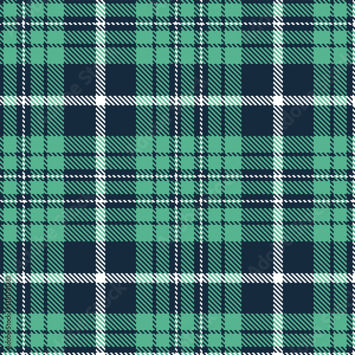 Dusky Nato Blue Seamless Tartan with Autumn Electra accents Fabric Design