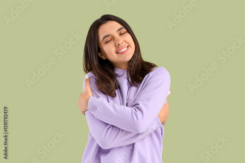 Beautiful young happy woman...