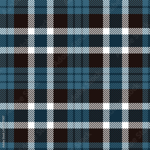 Light Ocean Storm Tartan patterns fabric texture. Elegant Metallic Nato Blue Seamless Tartan