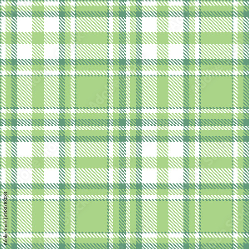 Pastel Dying Moss Seamless Tartan with Highland White accents Fabric Design