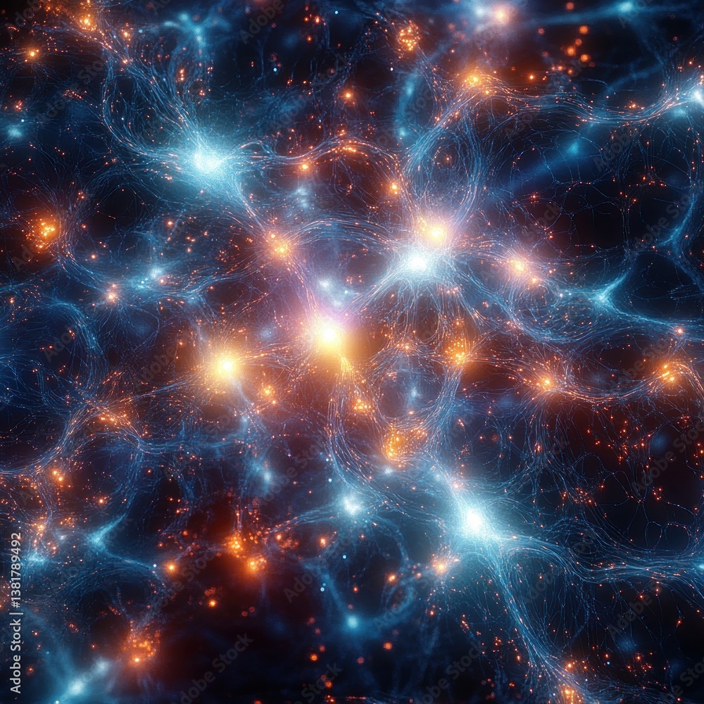 neural network visualization bioluminescent art glowing nodes synapses cinematic lighting deep space neural network visualization bioluminescent art glowing nodes synapses cinematic lighting deep space