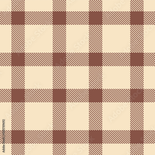 Deep Golden Buff Seamless Tartan with Muted Beauty Patch accents Fabric Design