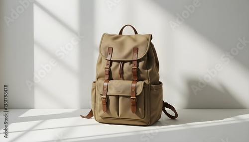Aesthetic casual backpack with a vintage touch