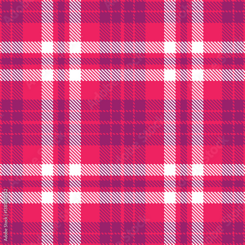 Plaid pattern seamless. Smoky Bat’s Blood Soup & Deep 8 Bit Eggplant Tartan Fabric Design.