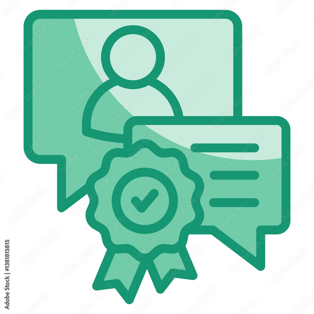 Obraz premium Brand Perception Icon Element For Design