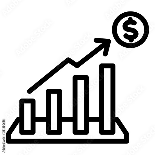 economy icon vector illustration concept