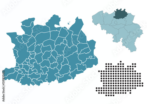 Set maps of Antwerp Province