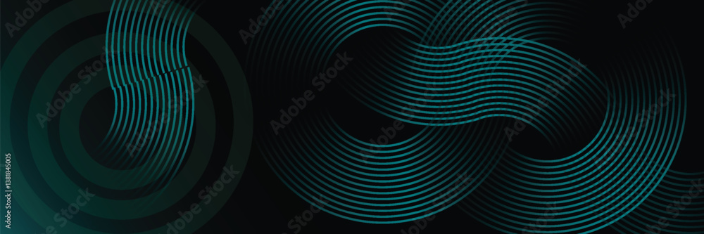 Modern dark blue abstract horizontal banner background with glowing geometric lines.Suitable for covers, brochures, presentations, flyers. vector. Modern dark blue abstract horizontal banner background with glowing geometric lines.Suitable for covers, brochures, presentations, flyers. vector.