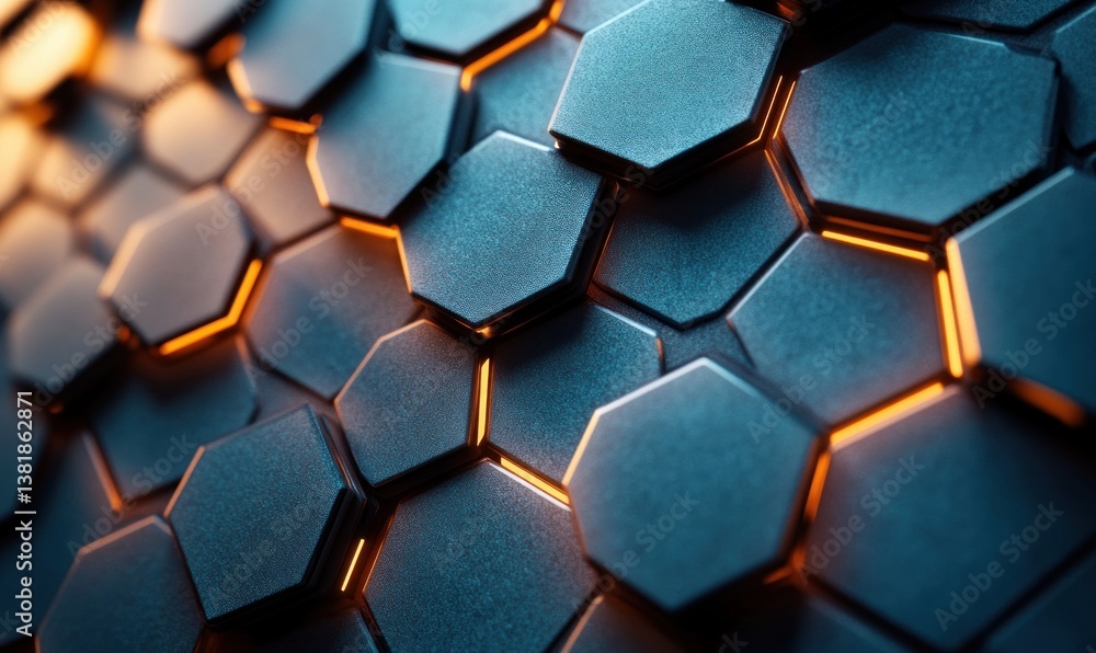 Genetic Engineering Hexagonal Pattern in Teal Background, Molecular Structure and Scientific Innovation in Medicine and Biotechnology Genetic Engineering Hexagonal Pattern in Teal Background, Molecular Structure and Scientific Innovation in Medicine and Biotechnology