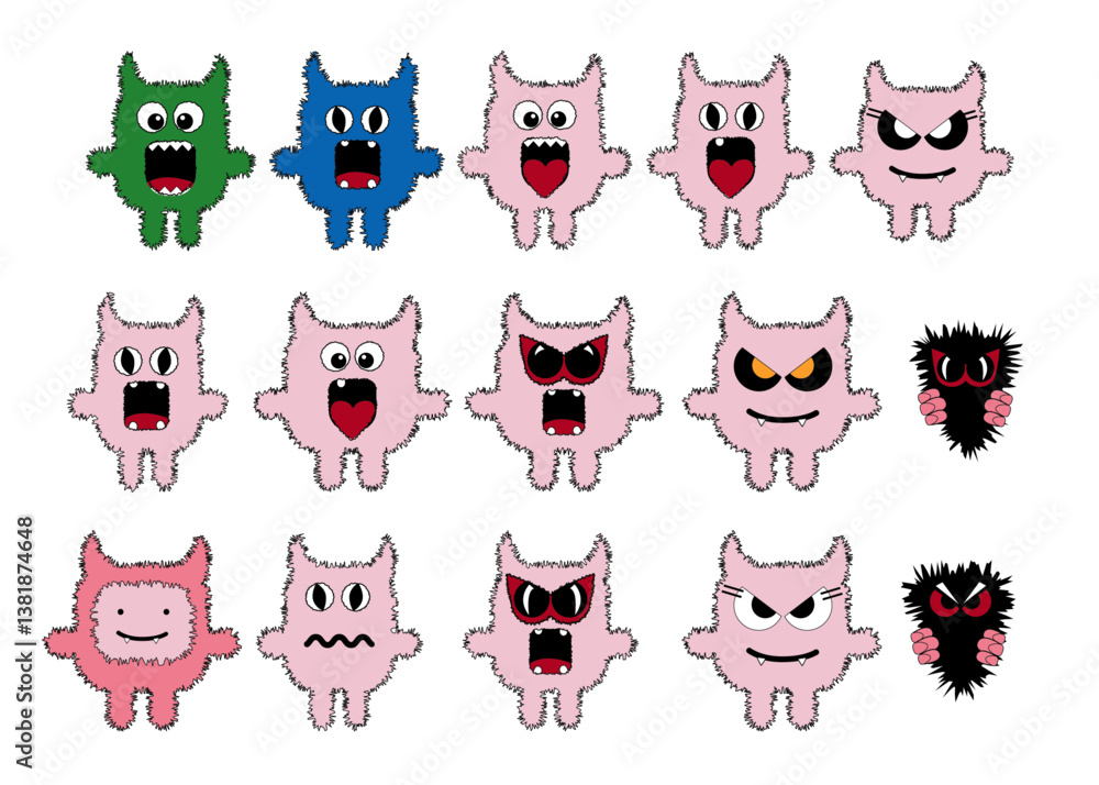 Cute Monsters Funny Creatures Cute Monsters Funny Creatures