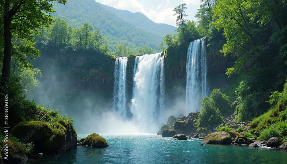 Fototapeta premium waterfall in the forest