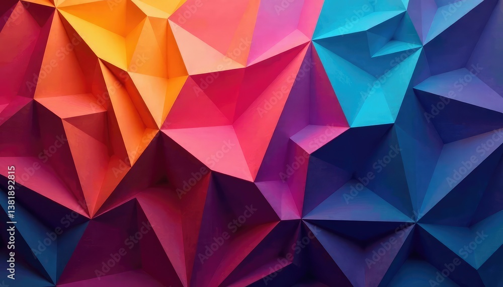 Fototapeta premium Abstract geometric shapes forming a complex design , asymmetry, shapes, pattern