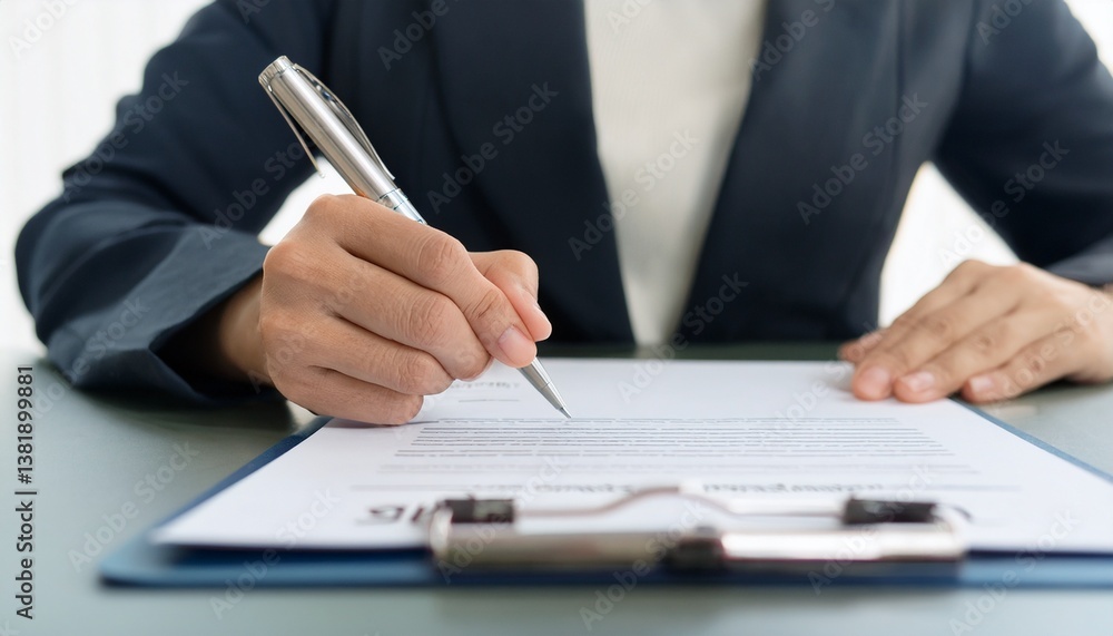 CEO signing the contract CEO signing the contract