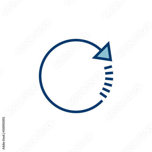 Refresh icon vector isolated on white background. Reload icon vector. Update icon. convert icon