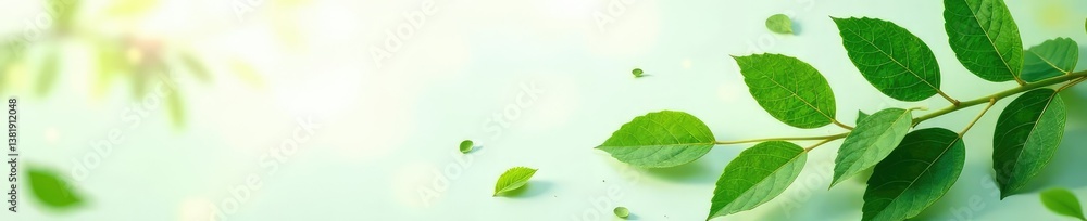 Naklejka premium Leafy greens isolated against a clean white background with subtle texture, leafy greens, foliage