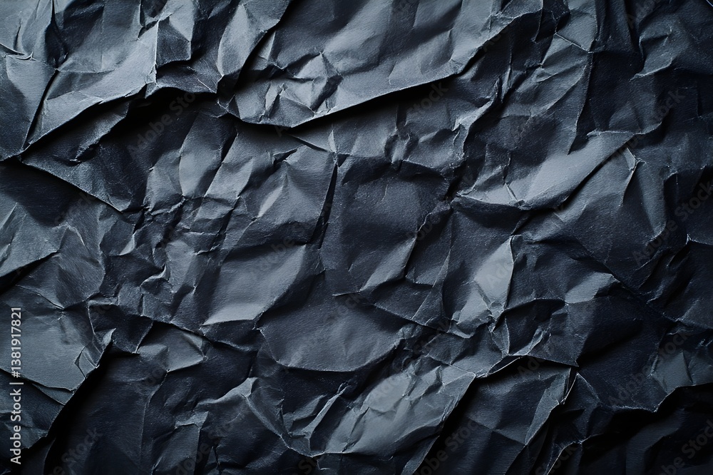 Close up and artistic view of crumpled paper surface with rough texture and complex shadows, macro photography style detail of folds, light effects show vintage and artistic Close up and artistic view of crumpled paper surface with rough texture and complex shadows, macro photography style detail of folds, light effects show vintage and artistic