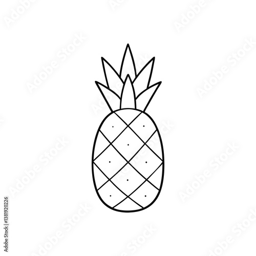 pineapple isolated on white background