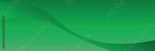 Vector green line background curve element with green space for text and message design, overlapping layers, vector