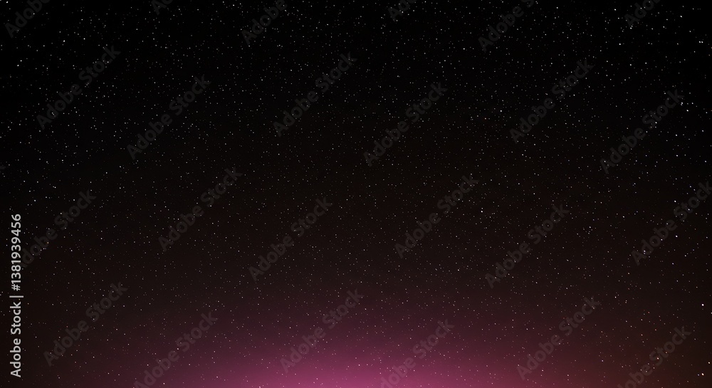 Obraz premium Night sky with stars sparkling on black background