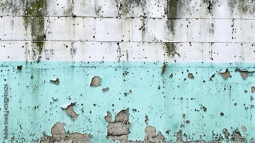 An old weathered wall shows signs of decay and age