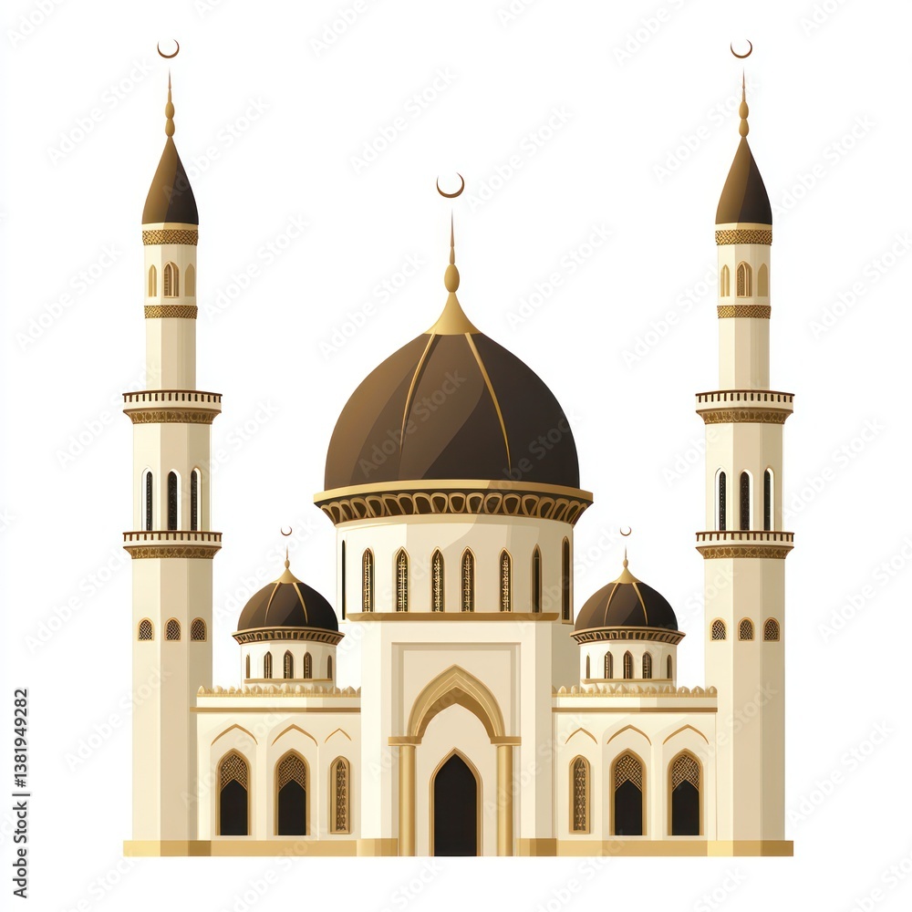 Fototapeta premium Grand Mosque Illustration