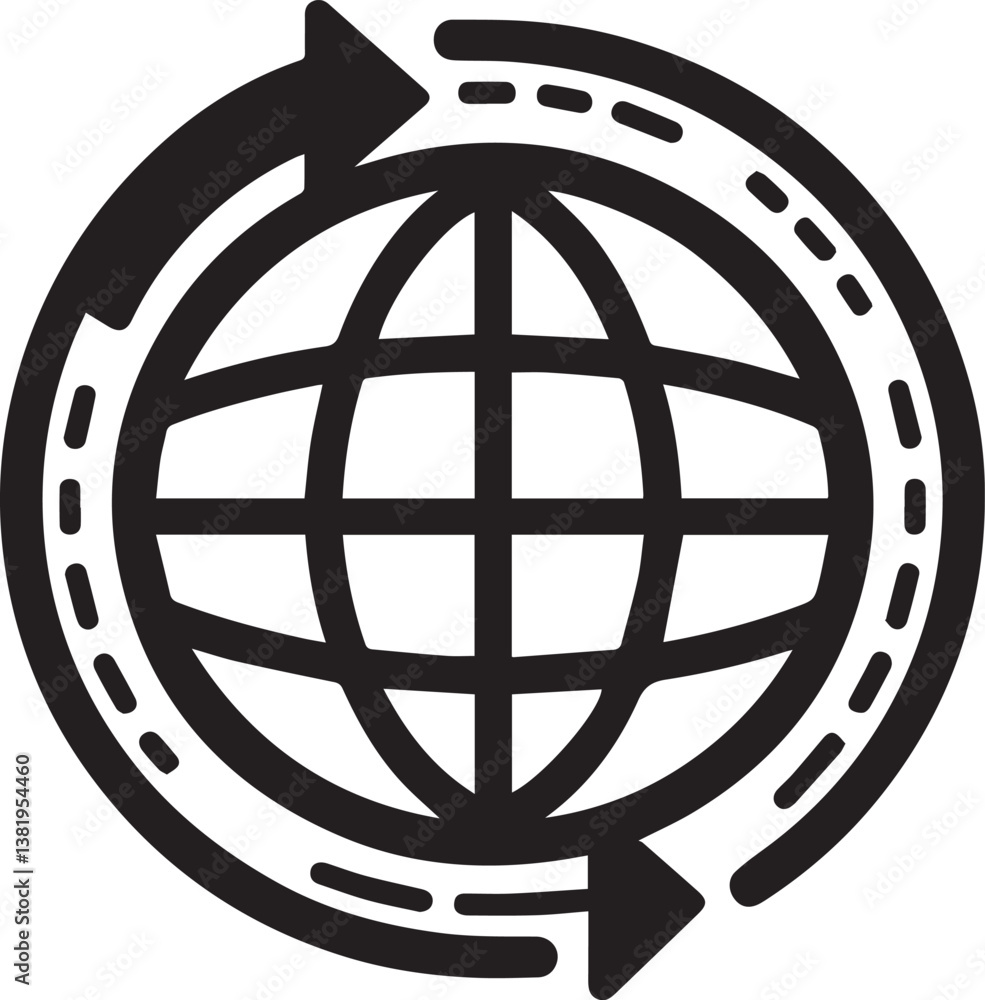 A minimalistic vector illustration global economy A minimalistic vector illustration global economy