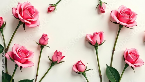 Small-scale repeating rosebuds, light background, romantic, background, seamless