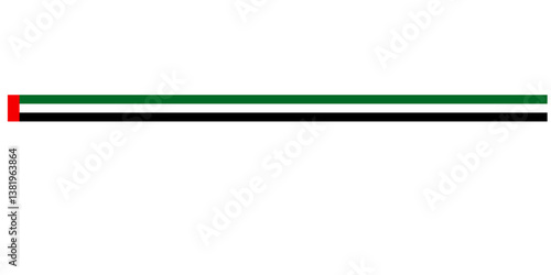 Long United Arab Emirates Flag Ribbon