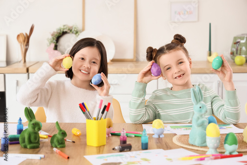 Cute little girls with pain...