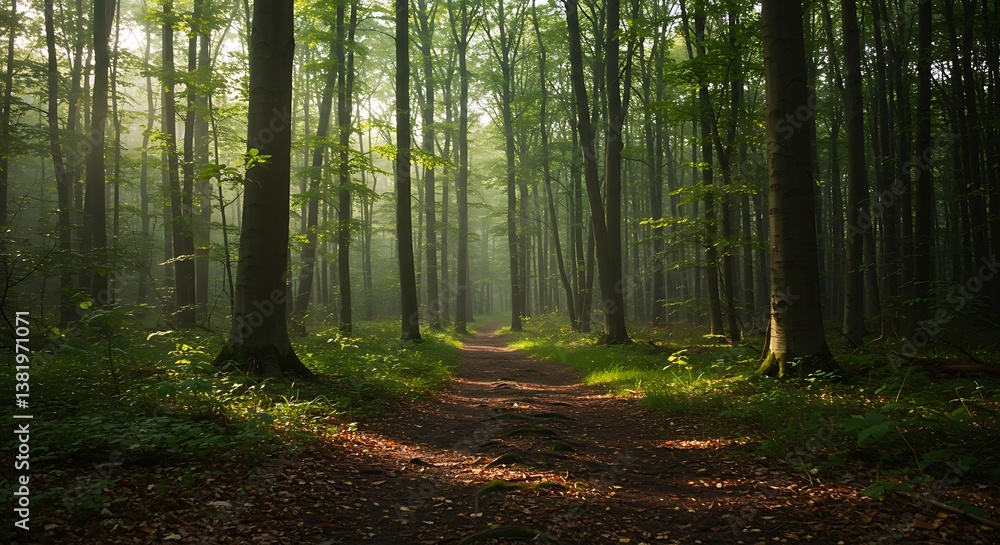 Fototapeta premium Forest's Embrace AI Generated