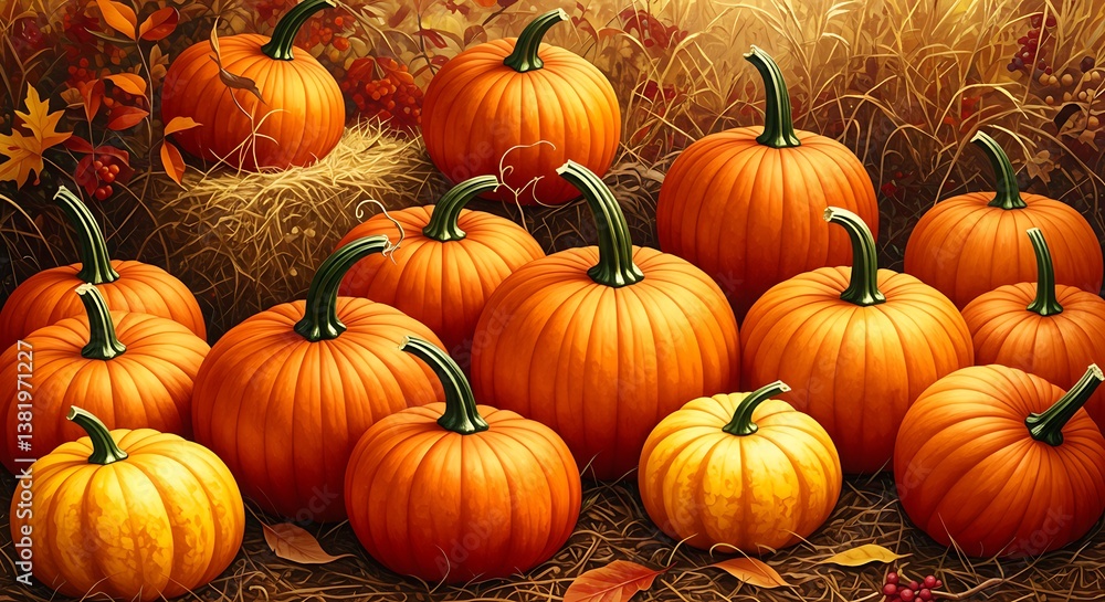 Autumn's Golden Harvest AI Generated Autumn's Golden Harvest AI Generated