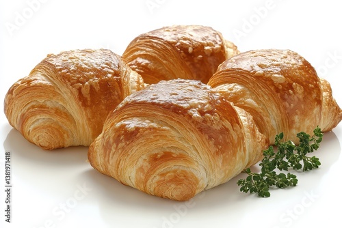 Wallpaper Mural Freshly baked croissants on a white surface Torontodigital.ca