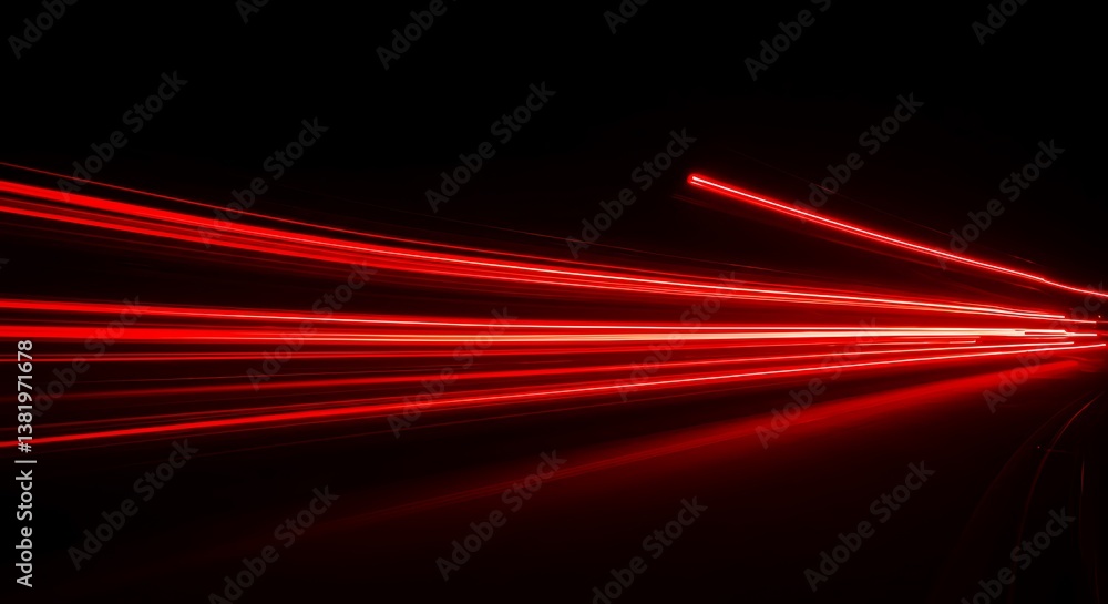 Fototapeta premium Crimson Convergence AI Generated