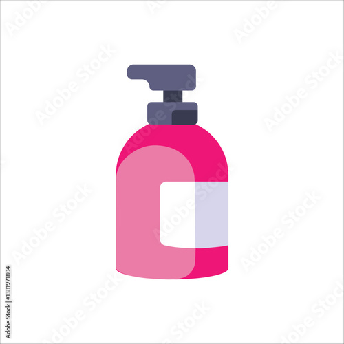 An illustration of a modern shampoo pump bottle, emphasizing convenience and style.