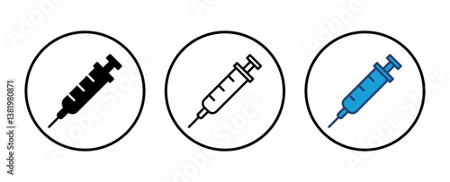 Syringe icon vector. injection icon vector.