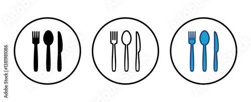 spoon and fork icon vector. spoon, fork and knife icon vector. restaurant icon