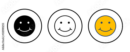 smile icon vector. smile emoticon icon. feedback