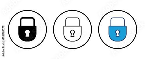 Lock icon vector. Padlock icon vector. Encryption icon. Security symbol