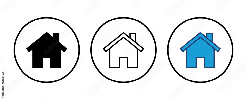 House icon vector. Home icon vector House icon vector. Home icon vector