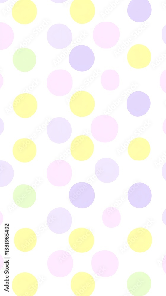 Whimsical polka dot background with pastel hues for baby themed projects Whimsical polka dot background with pastel hues for baby themed projects