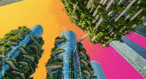 Eco-Skyscraper in Green Urban Hub
