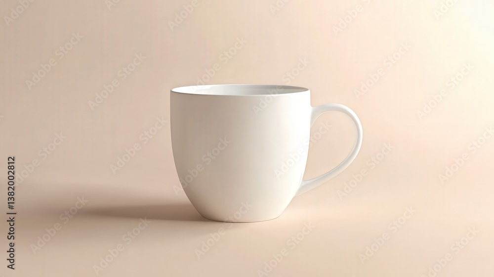 Minimalist Mug: A simple and elegant white ceramic mug, photographed against a soft and inviting backdrop, representing the essence of daily life and comfort. Minimalist Mug: A simple and elegant white ceramic mug, photographed against a soft and inviting backdrop, representing the essence of daily life and comfort.