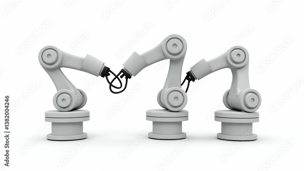 Explore our 3D showcasing of innovative industrial robotic arms, featuring high-precision components and automation systems for superior production quality. Explore our 3D showcasing of innovative industrial robotic arms, featuring high-precision components and automation systems for superior production quality.