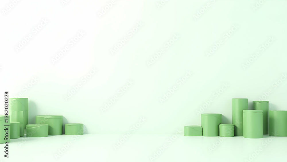 3D Modern Wallpaper: Abstract Minimalist Design for Green Economy - Expansive Space for Text Overlays on Sustainable Development & Eco-Friendly Growth Strategies 3D Modern Wallpaper: Abstract Minimalist Design for Green Economy - Expansive Space for Text Overlays on Sustainable Development & Eco-Friendly Growth Strategies