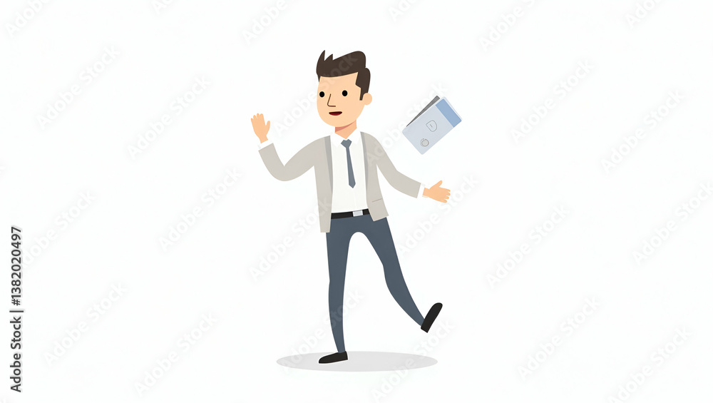 Flat Alternative credit scoring uses non traditional data like social behavior payment history and online presence to evaluate a persons creditworthiness in Simple flat cute vector illustration of s Flat Alternative credit scoring uses non traditional data like social behavior payment history and online presence to evaluate a persons creditworthiness in Simple flat cute vector illustration of s