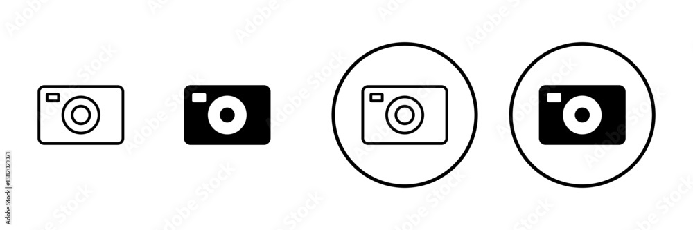 Camera icon vector. photo camera sign and symbol. photography icon. Camera icon vector. photo camera sign and symbol. photography icon.
