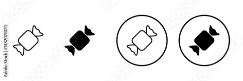 Candy icon vector. candy sign and symbol.